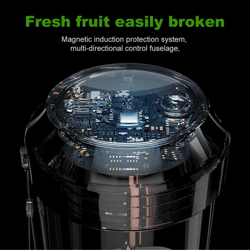 

Portable Blender 350ML Electric Mixer Personal Mini Shaker USB Rechargeable Smoothie Maker Cordless Juicer Cup