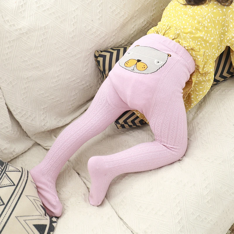 Колготки для новорожденных осенние колготки маленьких девочек трикотажные
