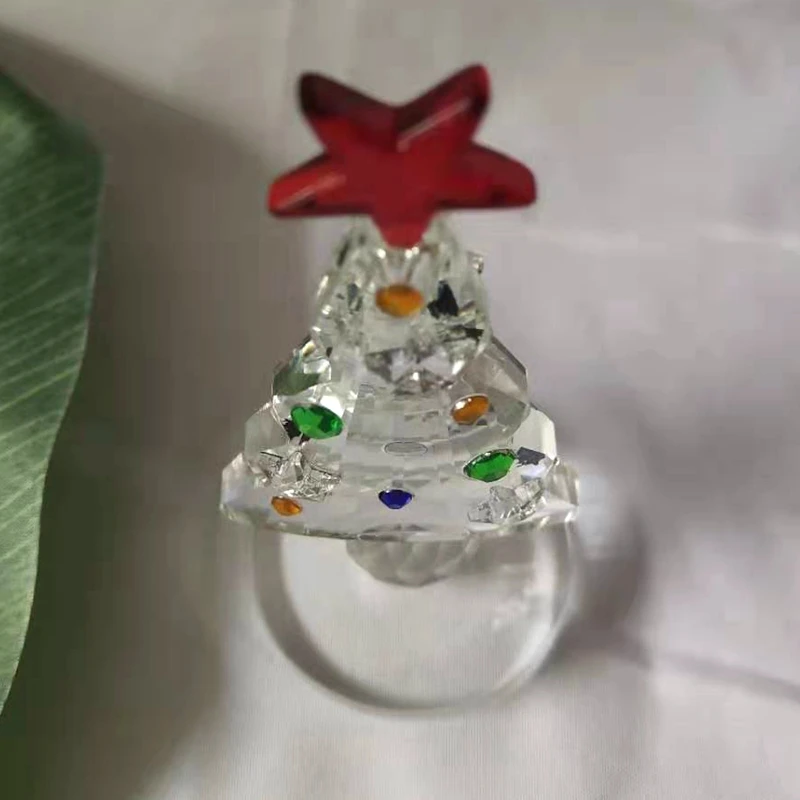 Хрустальная Фигурка рождественской елки, праздничный пресс-папье, коллекционный сувенир ручной работы, подарок на Рождество, украшение для... (art.: 3a36118cdca) - 3a36118cdca