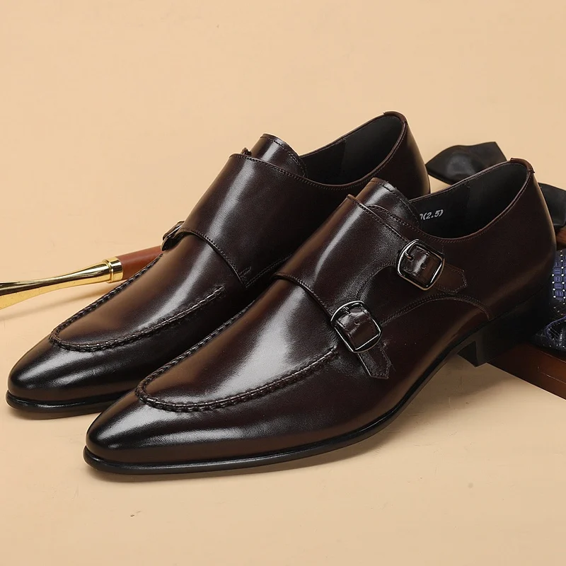 Новые итальянские Мужские модельные туфли из натуральной кожи декоративная