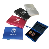 aluminum game card storage box for nintendo switch game cards holder bag hard shell cover case switch oled lite accessories