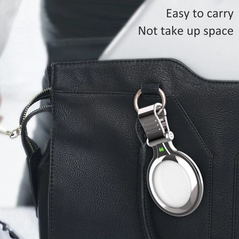 

Metal Protective Skin Compatible with Airtags, Case Cover for Airtags Bluetooth Tracker, Comes with Anti-lost Hook