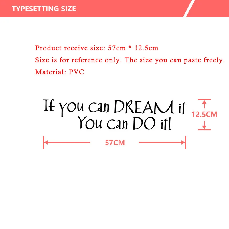 Если вы сможете мечтать. Вы можете сделать это настенное Стикеры гостиной может