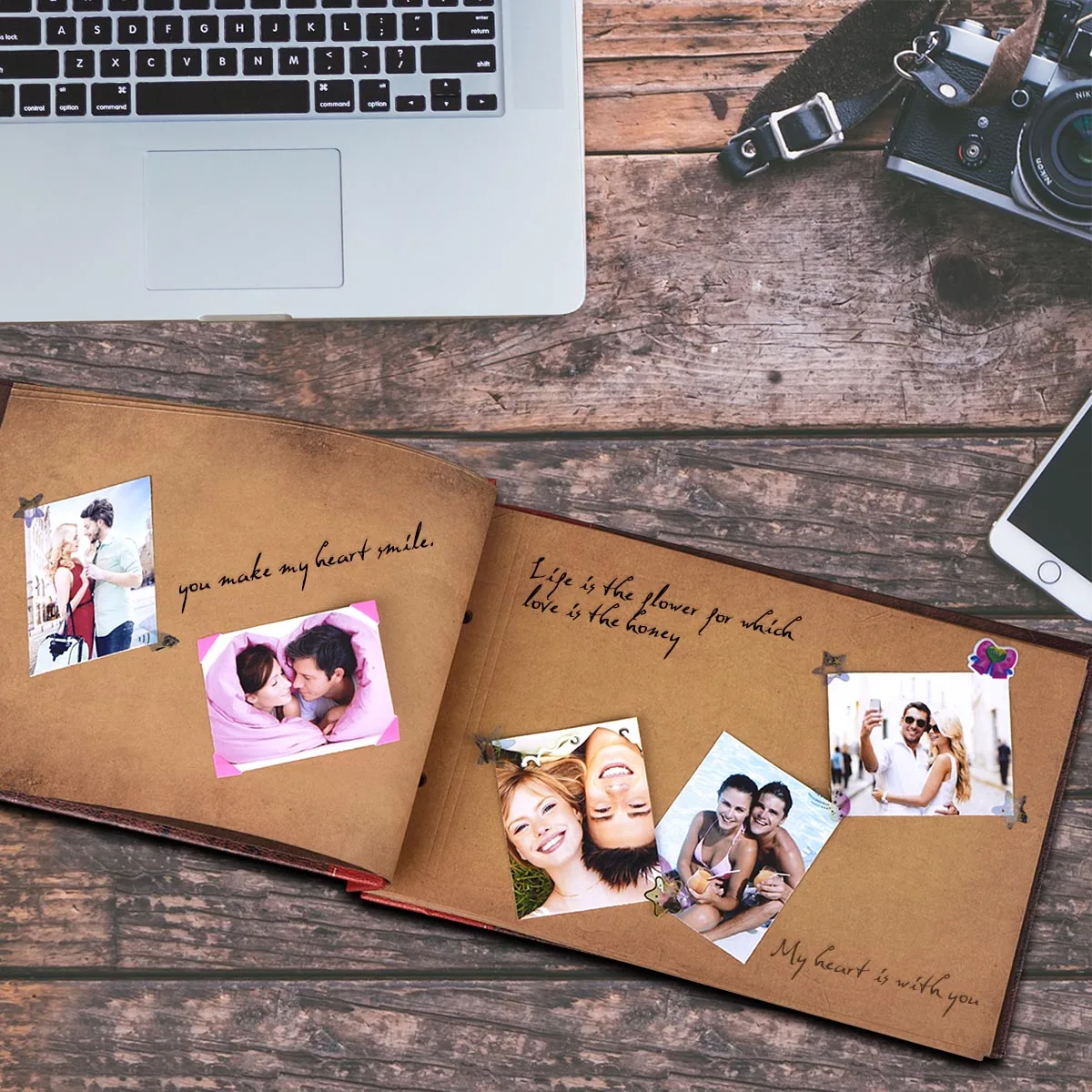 Наше приключение Книги Альбом Свадебный фотоальбом DIY поездка ручной работы из