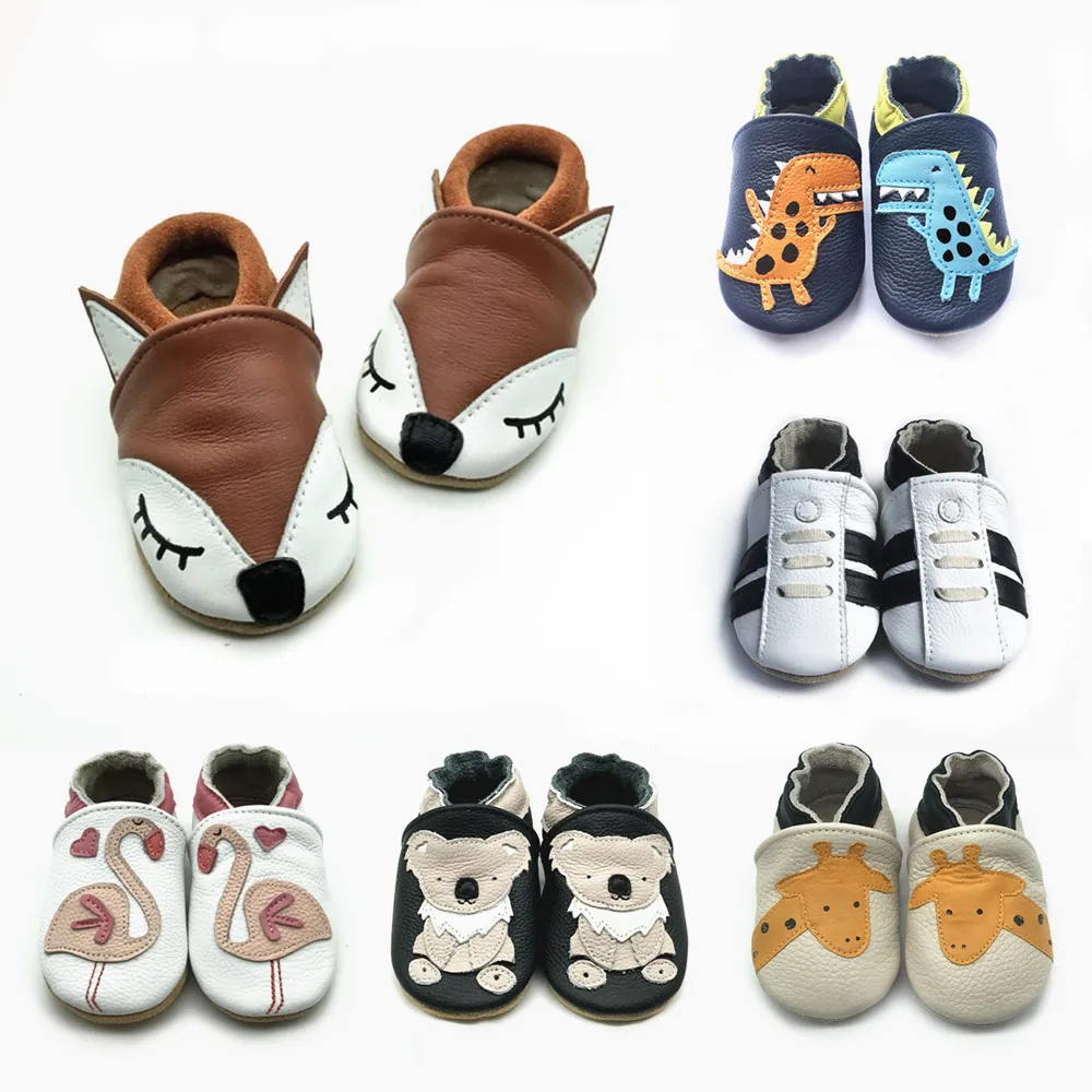 

Cow Leather Baby Shoes First Walkers Soft Soled Booties For Boys And Girls Toddler Sandals Kids Moccasins Slipper