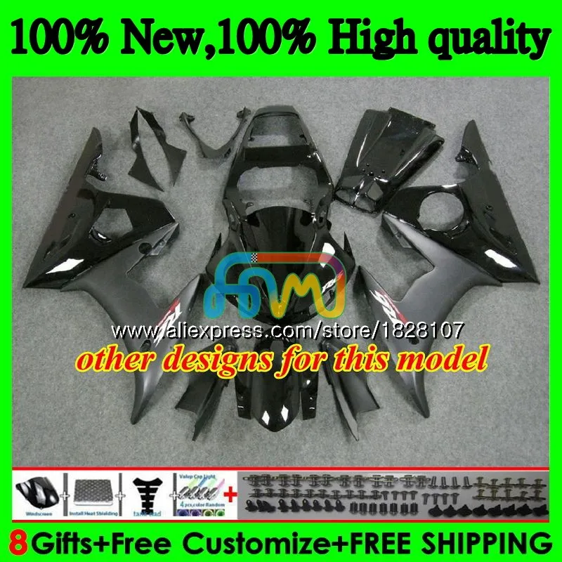 Body For YAMAHA YZF R6 S R6S 06-09 YZFR6S 06 07 08 09 52BS.55 YZF600 YZF-600 YZF-R6S ALL Black sale 2006 2007 2008 2009 Fairings |