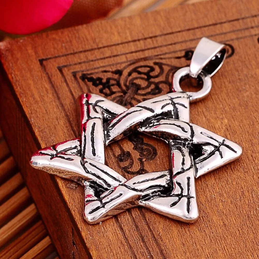 Подвески с гексаграммой мужские ожерелья ювелирные изделия для мужчин еврейская