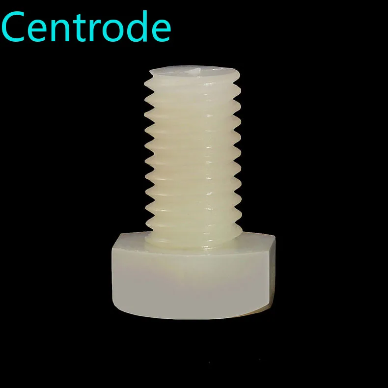 Нейлоновый наружный шестигранный болт белый пластиковый винт PA66 M10 M12 2 шт.|Винты| |