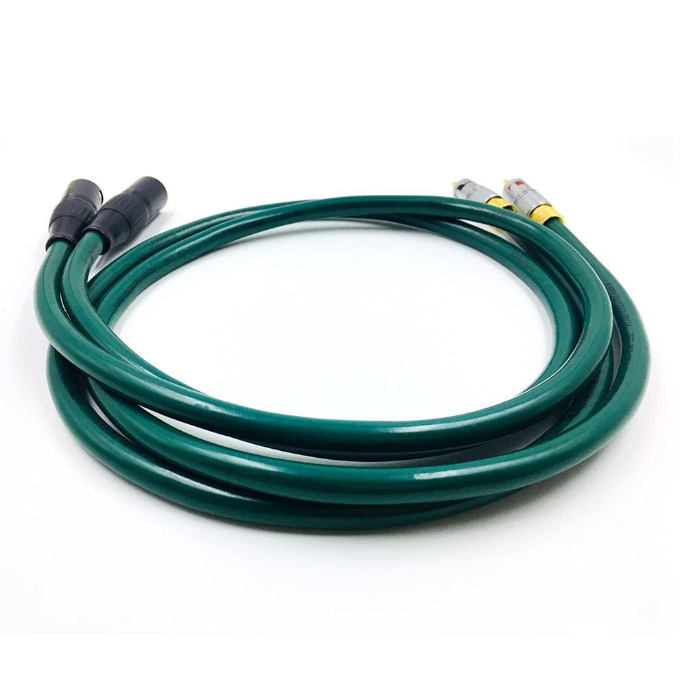 Hi-Fi 2RCA штекер 2XLR мужской аудио кабель Hi-end FA-220 OCC XLR папа к двойному RCA провод |
