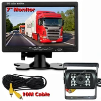 reversing image kit for harvester school bus trailer rv truck 7 inch lcd monitor 12 24v rear view night vision infrared camera