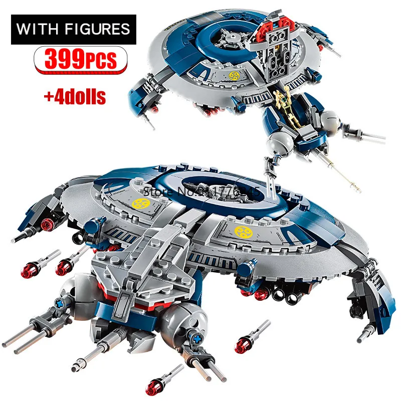 Строительные блоки Star Droid Gunship с фигурками совместимые 75233 кирпичами Обучающие