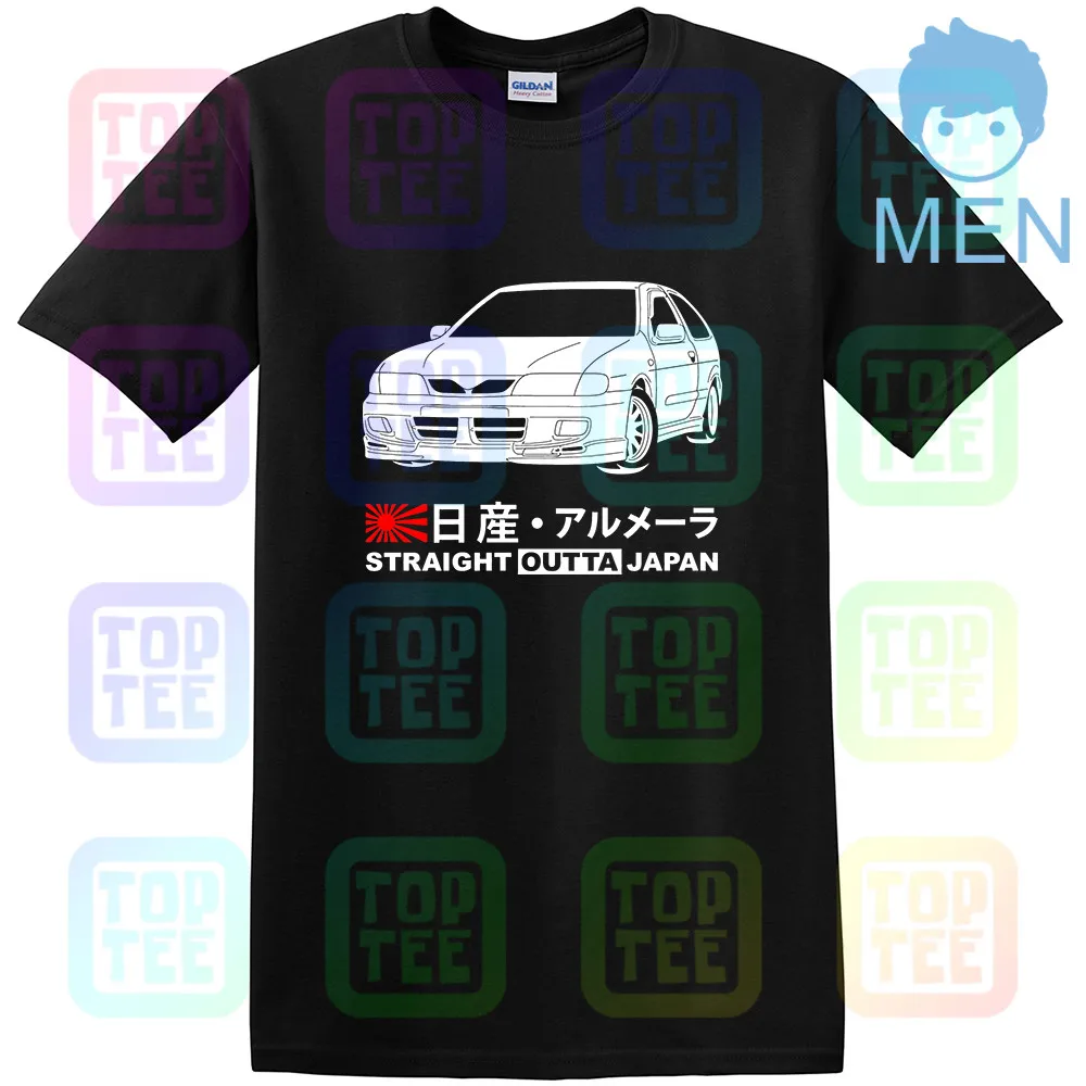 Черный GT-shirt Nissan Almera 2,0 GTi N15 '98-'00 футболка - Цвет: Черный
