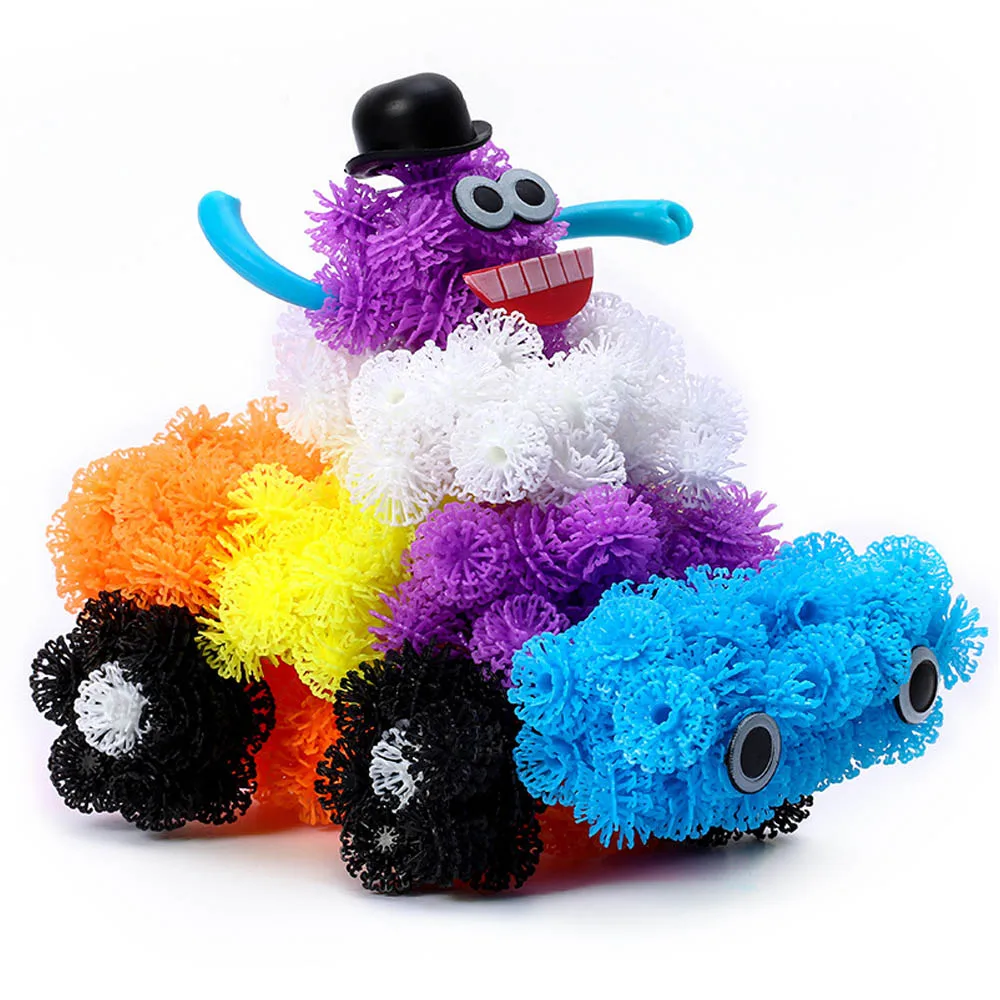 Дьявол шипы мяч различные липкие шары diy Дети сжимают творческие строительные