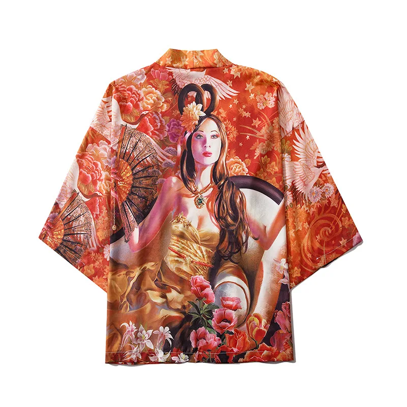 

Летнее японское кимоно, юката, азиатская одежда, новая уличная одежда в стиле Харадзюку, солнцезащитные рубашки, пальто