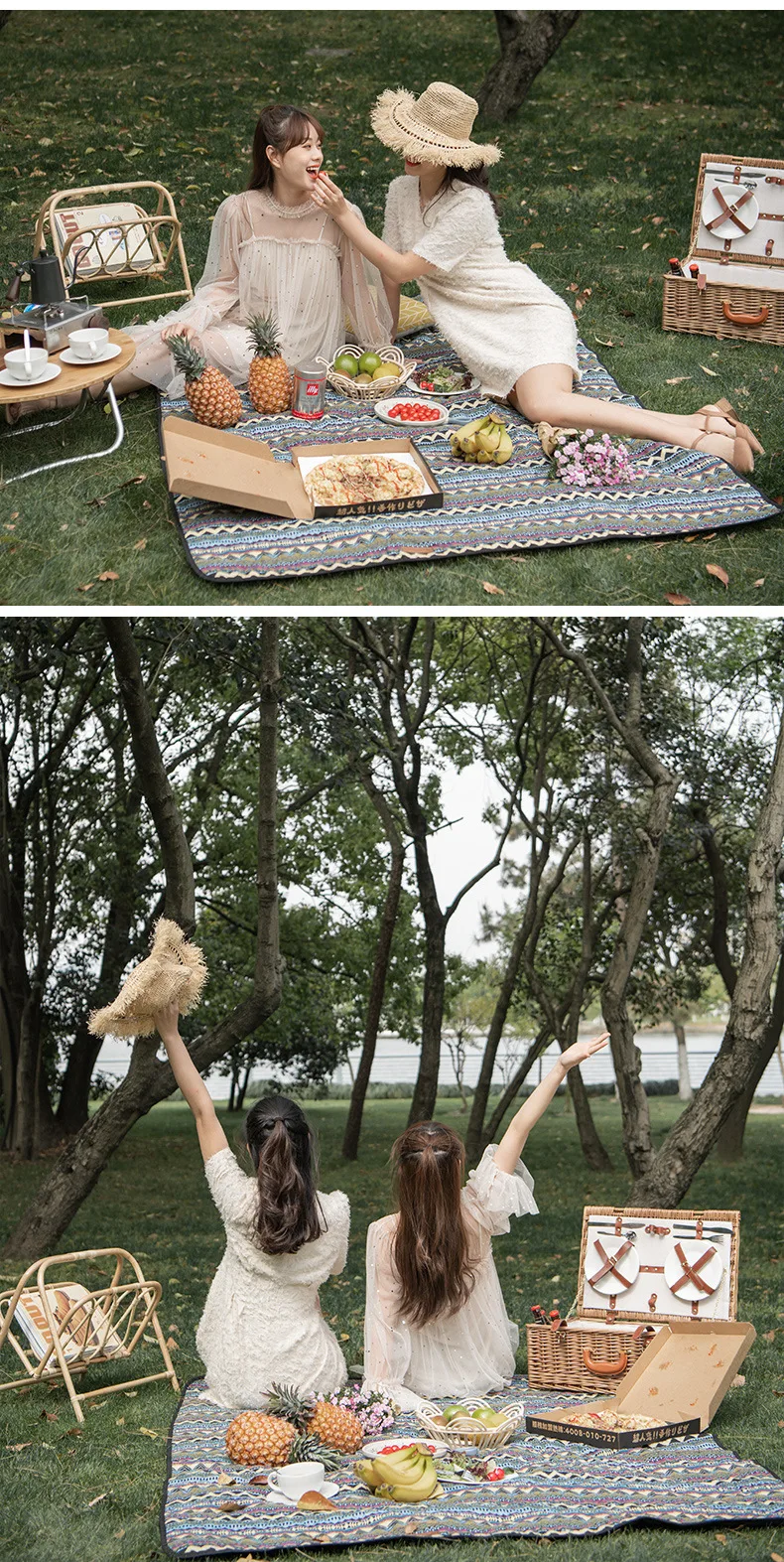 Плед для пикника Naturehike утолщенный портативный коврик палаток отдыха на открытом