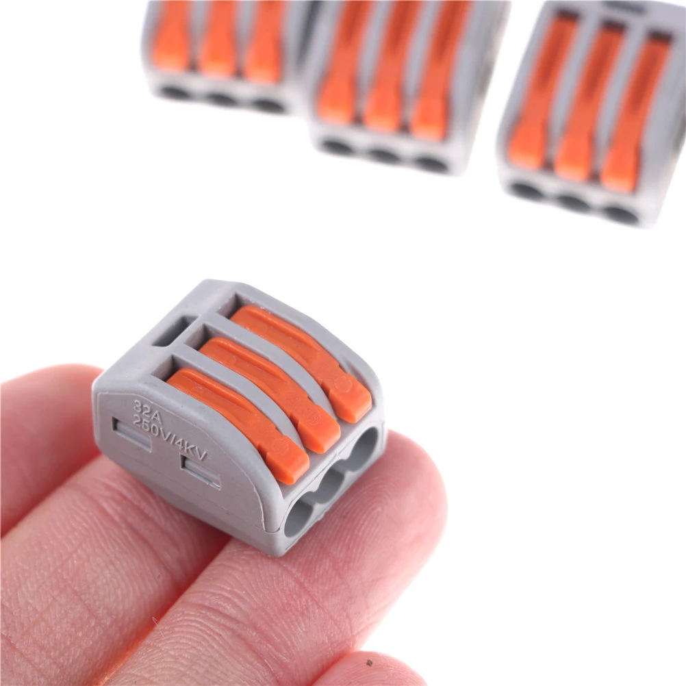 

5PCS Electrical Fast Terminals Wiring Terminals 32A Household Wire Connectors For Connection Of Wires Lamps And Lanterns
