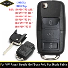 Ключ DIYKEY для VW Golf Sharan Beetle Jetta Passat 1J0 959 753 AH  DJ  DA  P 1K0 959 753G N дистанционный ключ 433 МГц ID48 чип 3 кнопки