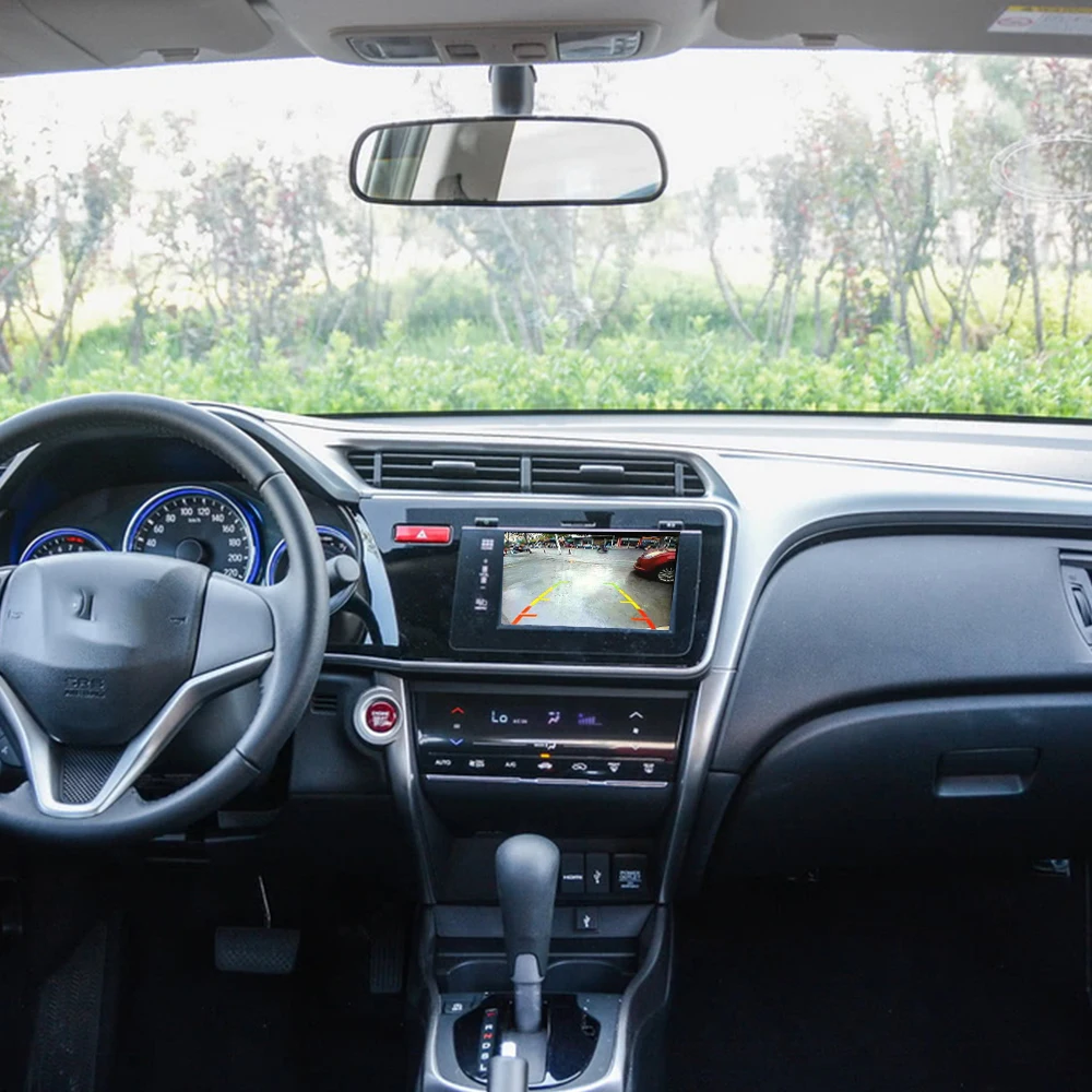 Автомобильный адаптер заднего вида для камеры RCA кабель Honda City Grace Ballade GM9 2014 ~ 2018