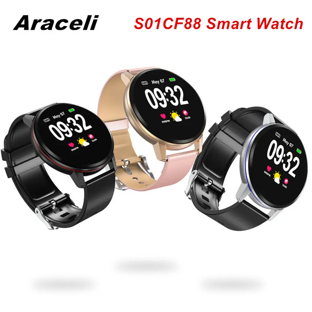 Смарт часы Полный сенсорный круглый экран водонепроницаемый камера браслет