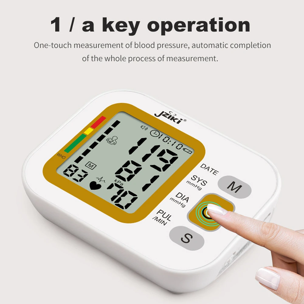 Сфигмоманометр RZ цифровой на запястье тонометр с измерением пульса и давления