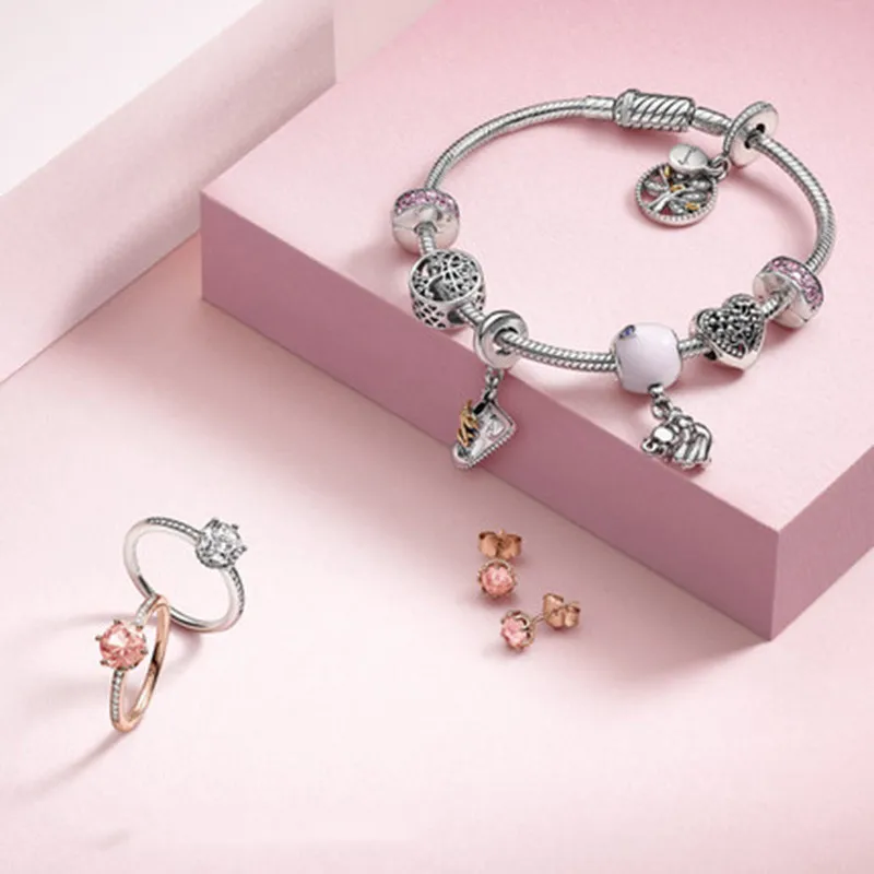 Новинка 2020 красивый детский браслет из серебра 925 пробы с бусинами подходит для