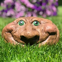 new funny face outdoor garden lawn small courtyard statue indoor porch decoration fun rock surface resin ornaments kids gifts