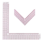 L-образная пластиковая линейка, товары для резки одежды и квилтинга, инструменты для шитья, аксессуары для рукоделия, лоскутное шитье, портновские весы, чертежи