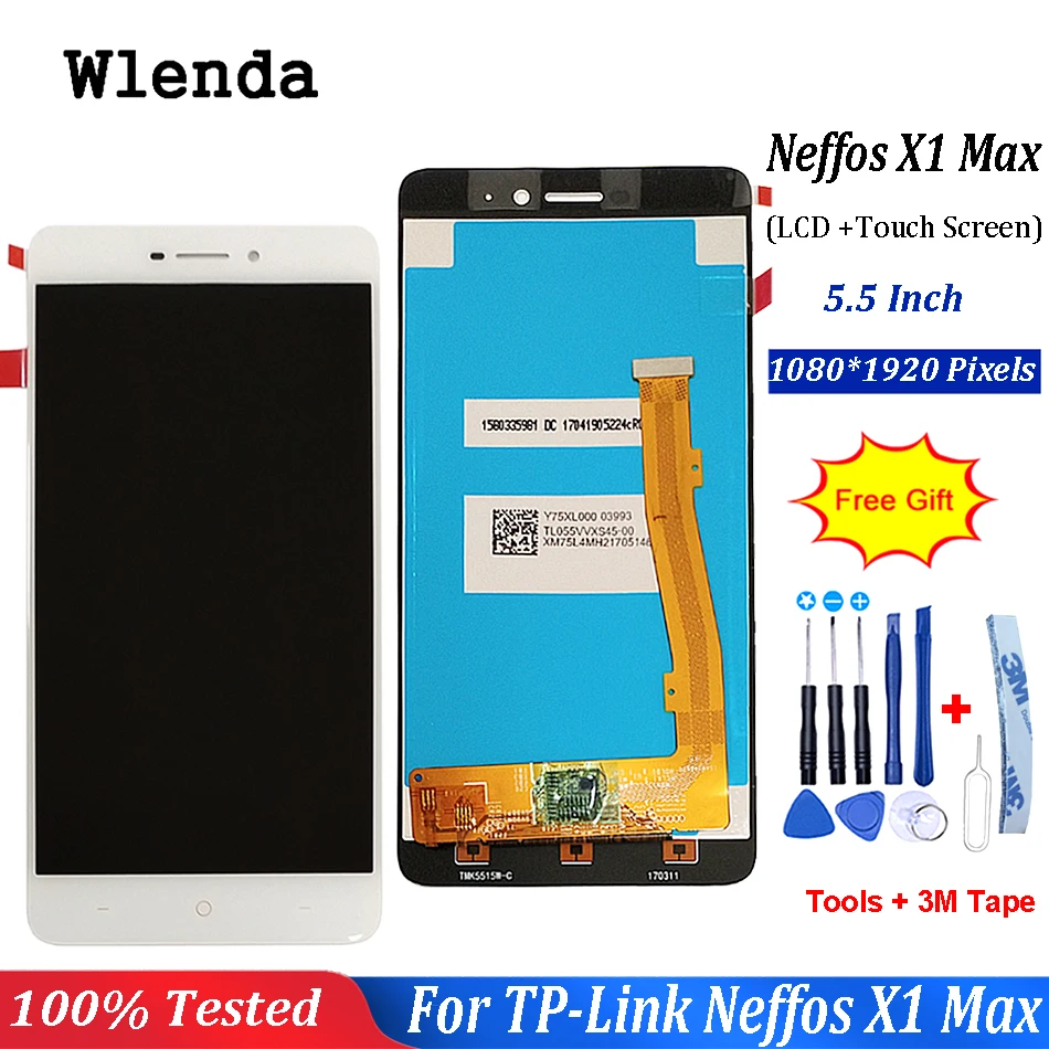 5 &quotдюймов для TP LINK Neffos X1 Max lcd сенсорный экран дигитайзер сборка ремонт