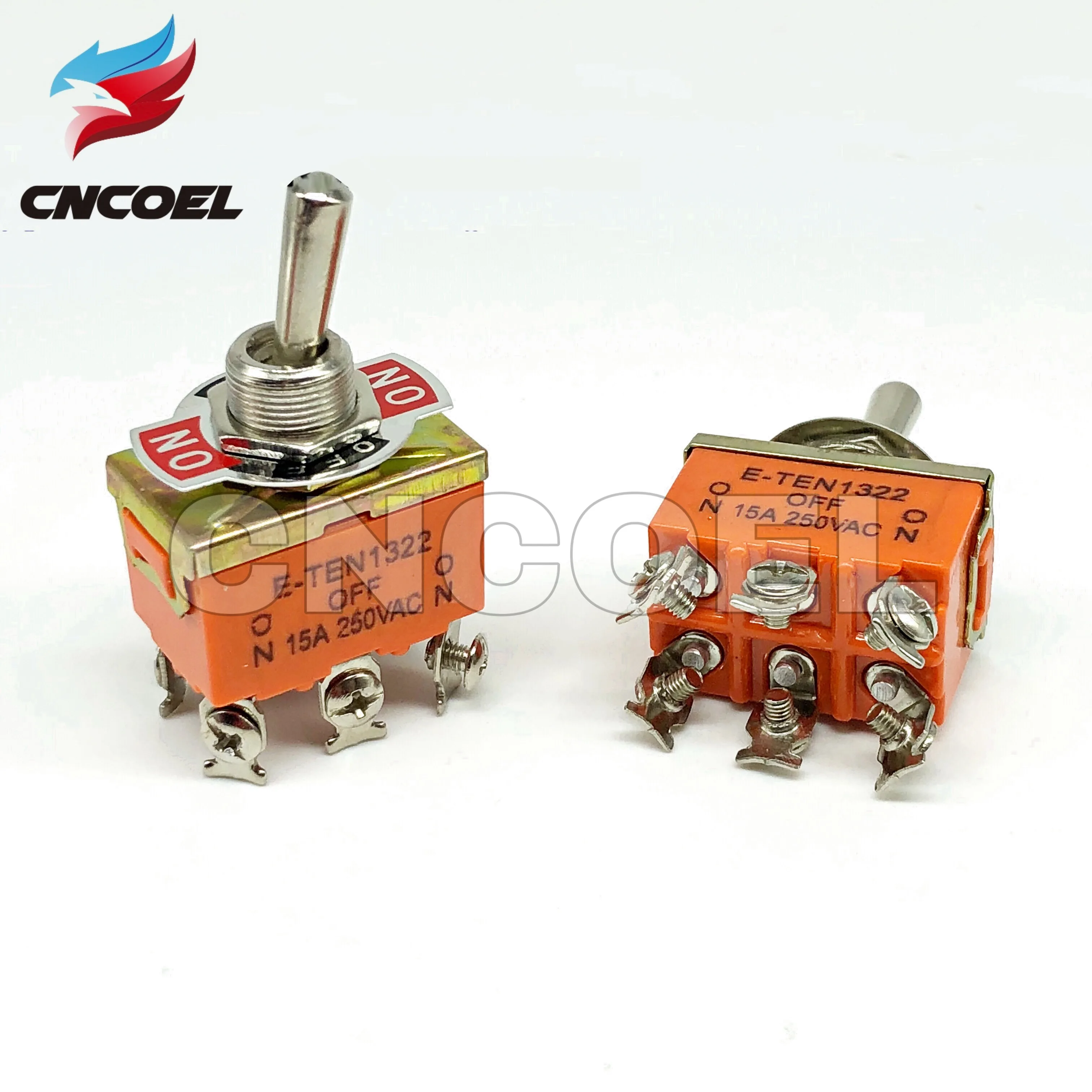 2 шт. E TEN1322 15A/250V 6 pin Водонепроницаемый переключатель Кепки ВКЛ ВЫКЛ на миниатюрные