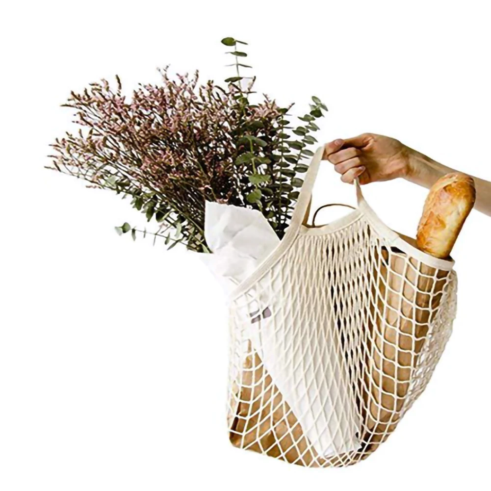 

Сумка-тоут для покупок складная, сетчатая многоразовая Сумочка для магазина, мешок для хранения фруктов, 1 шт.