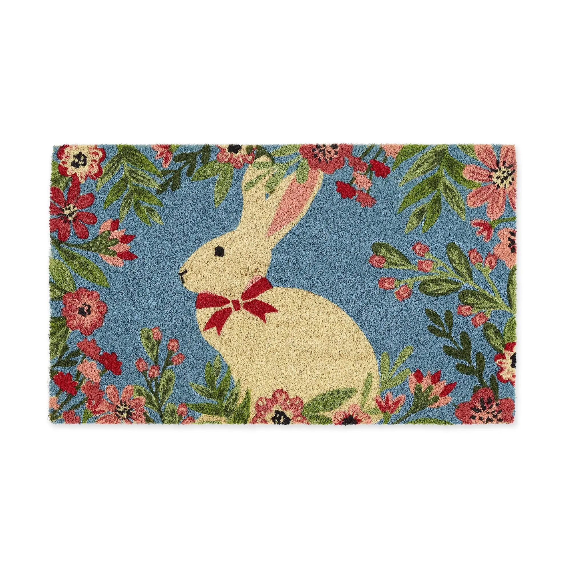 

Indoor/Outdoor Natural Coir Fiber Spring/Summer Doormat, 18x30, Easter Bunny