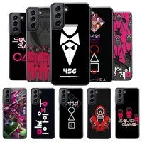 squid game korea phone case for samsung s4 s5 s6 s7 s8 s9 s10e plus edge s20 s21 s30 ultra cover pctpu