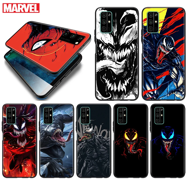 

Silicone Cover Marvel Avengers Super Hero Venom For Honor 9 9S 9A 9C 9X 9N 9i V9 10 10i 10X X10 Lite Pro Shockproof Phone Case