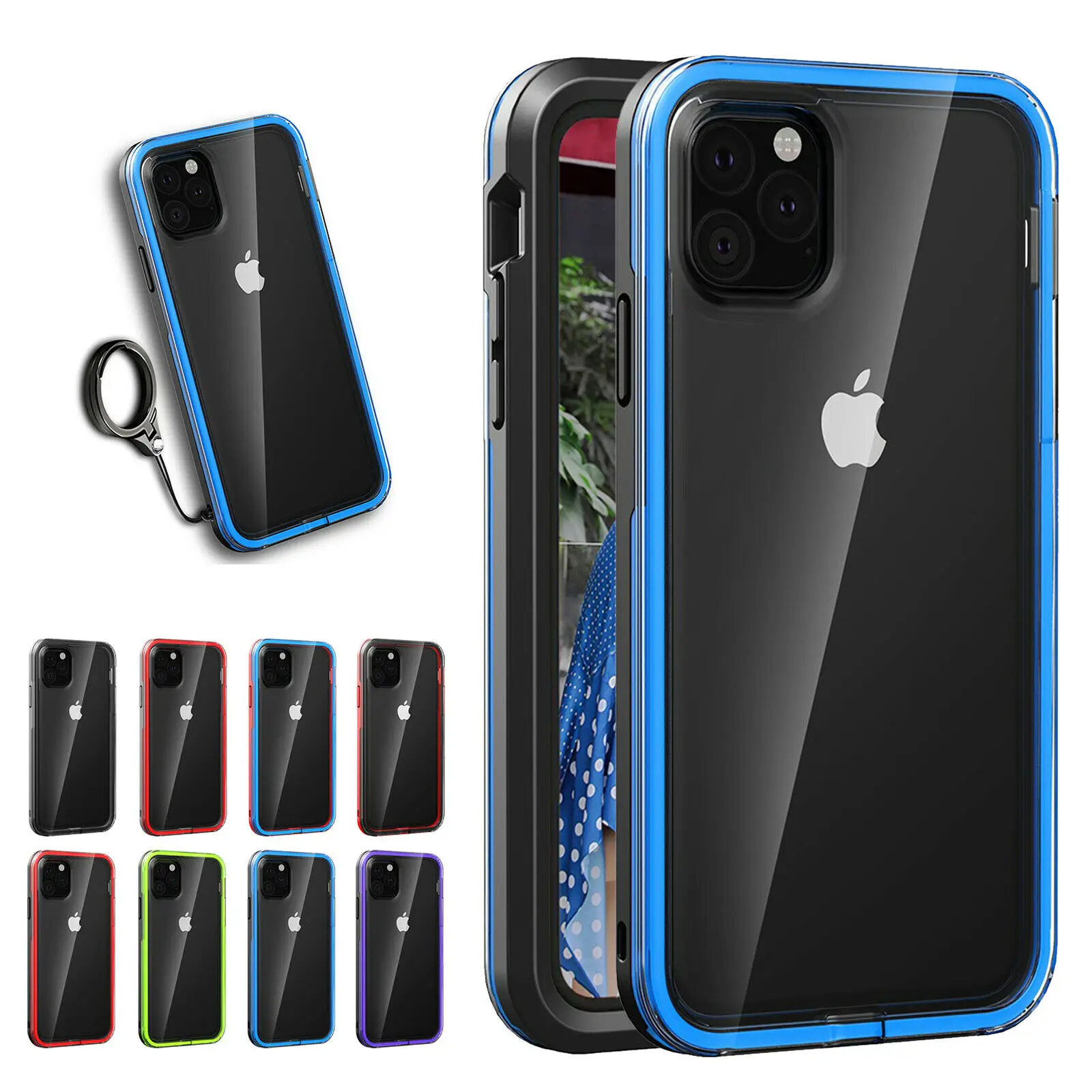 Для iPhone SE 2020 PC Гибридный Тонкий бампер Прозрачный чехол для 11 Pro Max X XS XR 8 7 6 6S Plus
