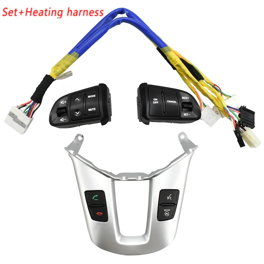 

Кнопки аудиокруиз-контроля на рулевом колесе для Kia Sportage SL 2010-2016 (не на 2015 год) с кнопкой подсветки