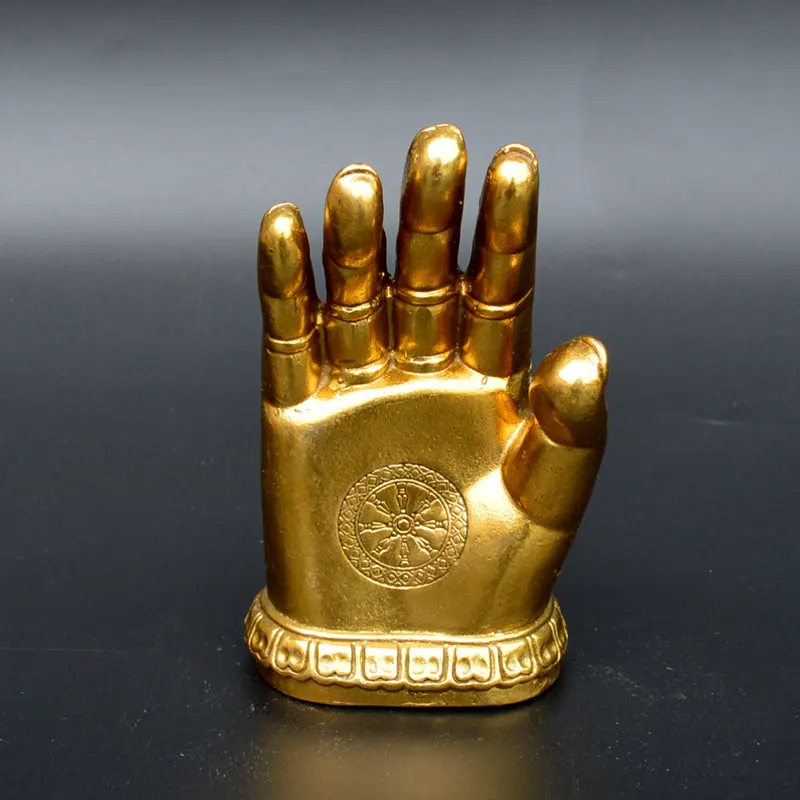 Коллекция китайский Тибетский буддизм Бронзовая позолота цветок лотоса Будда