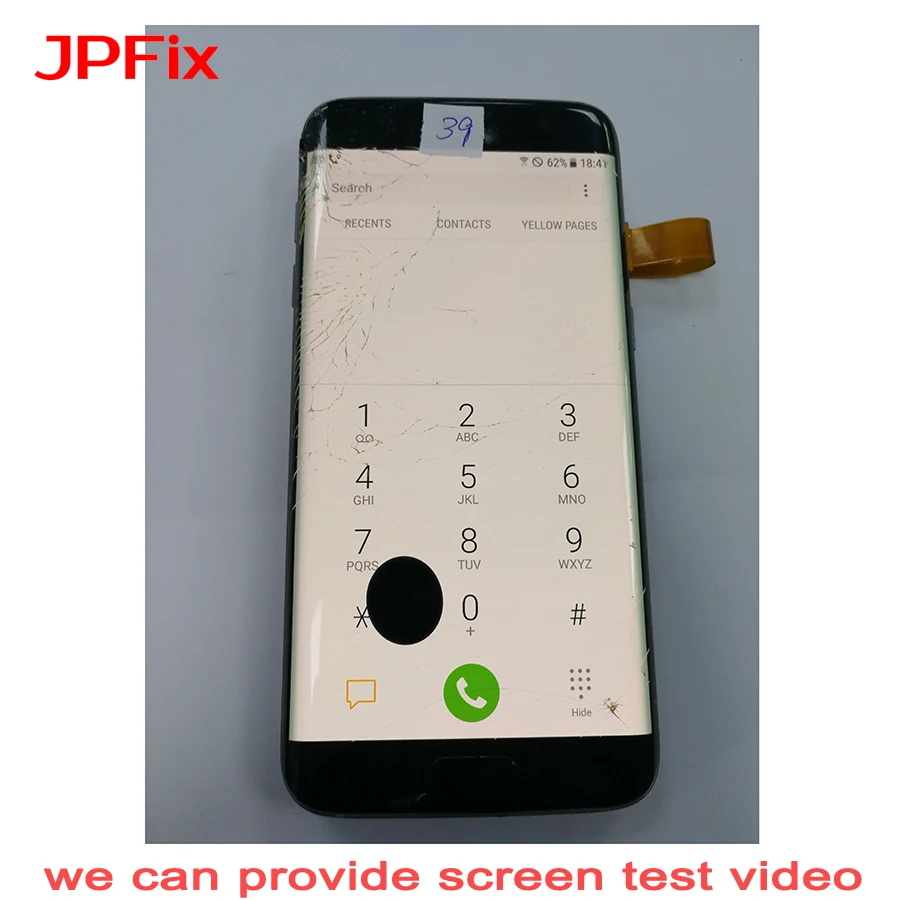 Super AMOLED дисплей JPFix для Samsung Galaxy S7 Edge G935 ЖК-дисплей с трещинами дефектный сенсорный