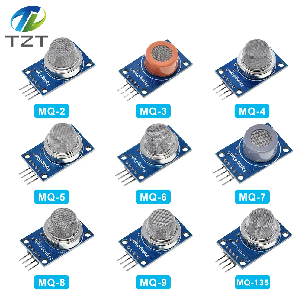 Завеса 9 шт./1 лот обнаружения газа Сенсор модуль MQ 2 3 4 5 6 7 8 135 Starter Kit|detection sensor|gas