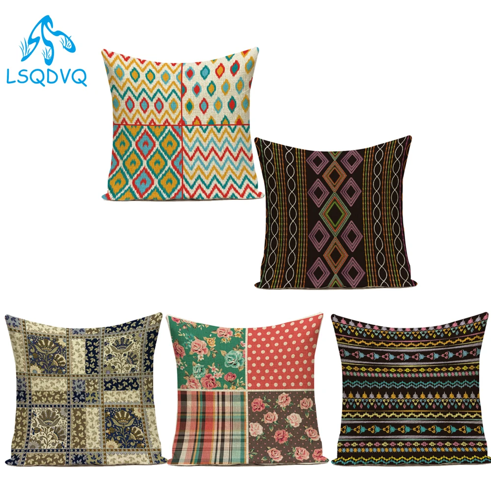 

Nordic Стиль Декоративные диванные подушки Чехол Мандала геометрической формы, в стиле бохо полиэстер Наволочки для диванных подушек Чехлы дл...