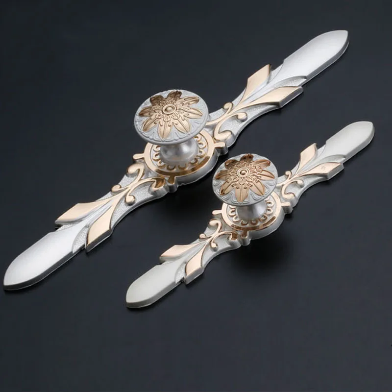 KK & FENG 1 шт. Европейская белая ручка из цинкового сплава товары для дома|Ручки