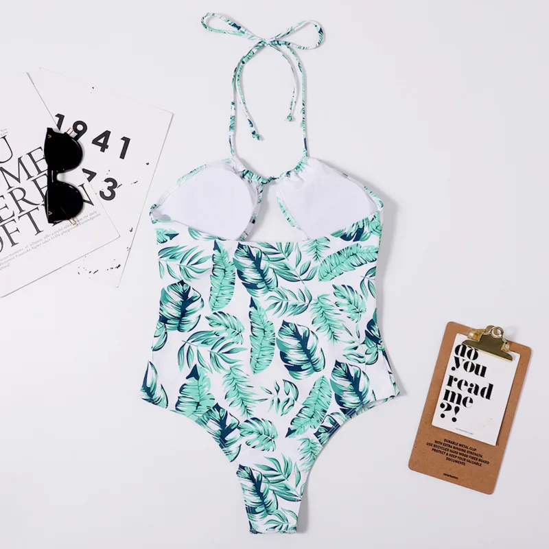 

New Print One Piece Swimsuit Closed Female Swimwear Push Up Body Women's Beach Swim Wear Bathing Suit Girls Pool Bather 2021