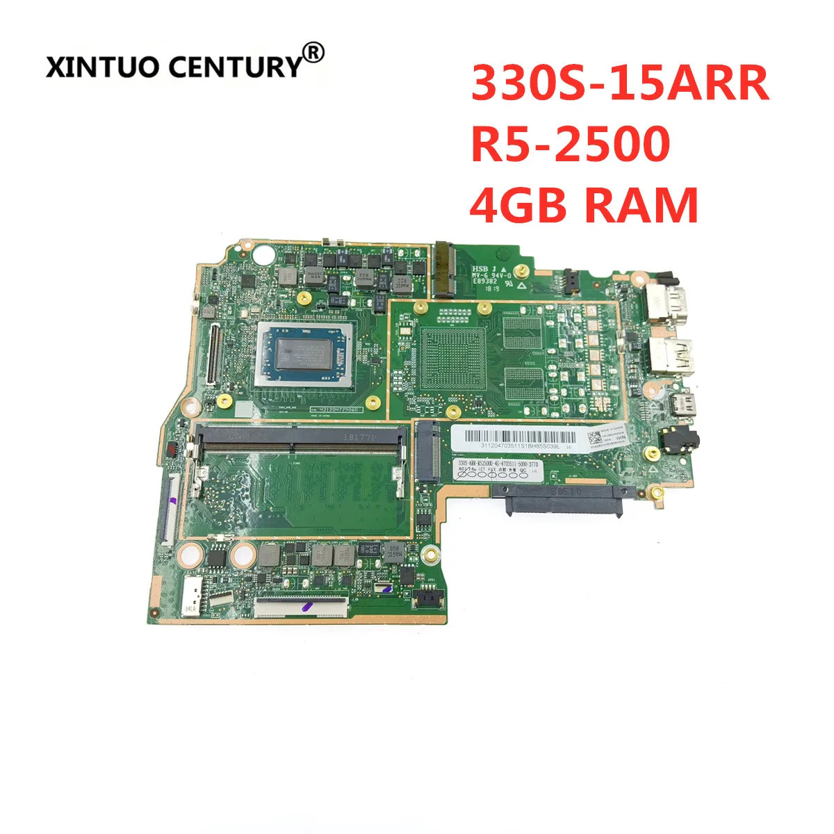 Для Lenovo ideapad 330S 15ARR ноутбук motherboard100 % 5B20R27416 R5 2500U 4 Гб ОЗУ DDR4 100% тесты