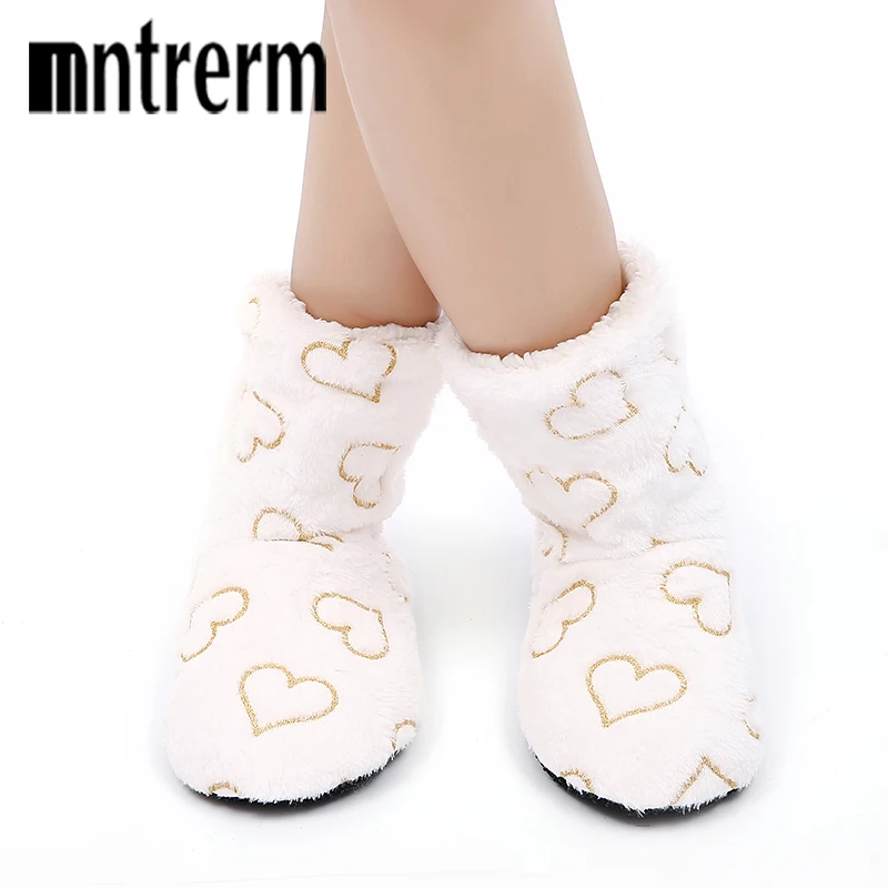 Женские зимние домашние тапочки Mntrerm мягкие плюшевые хлопковые туфли