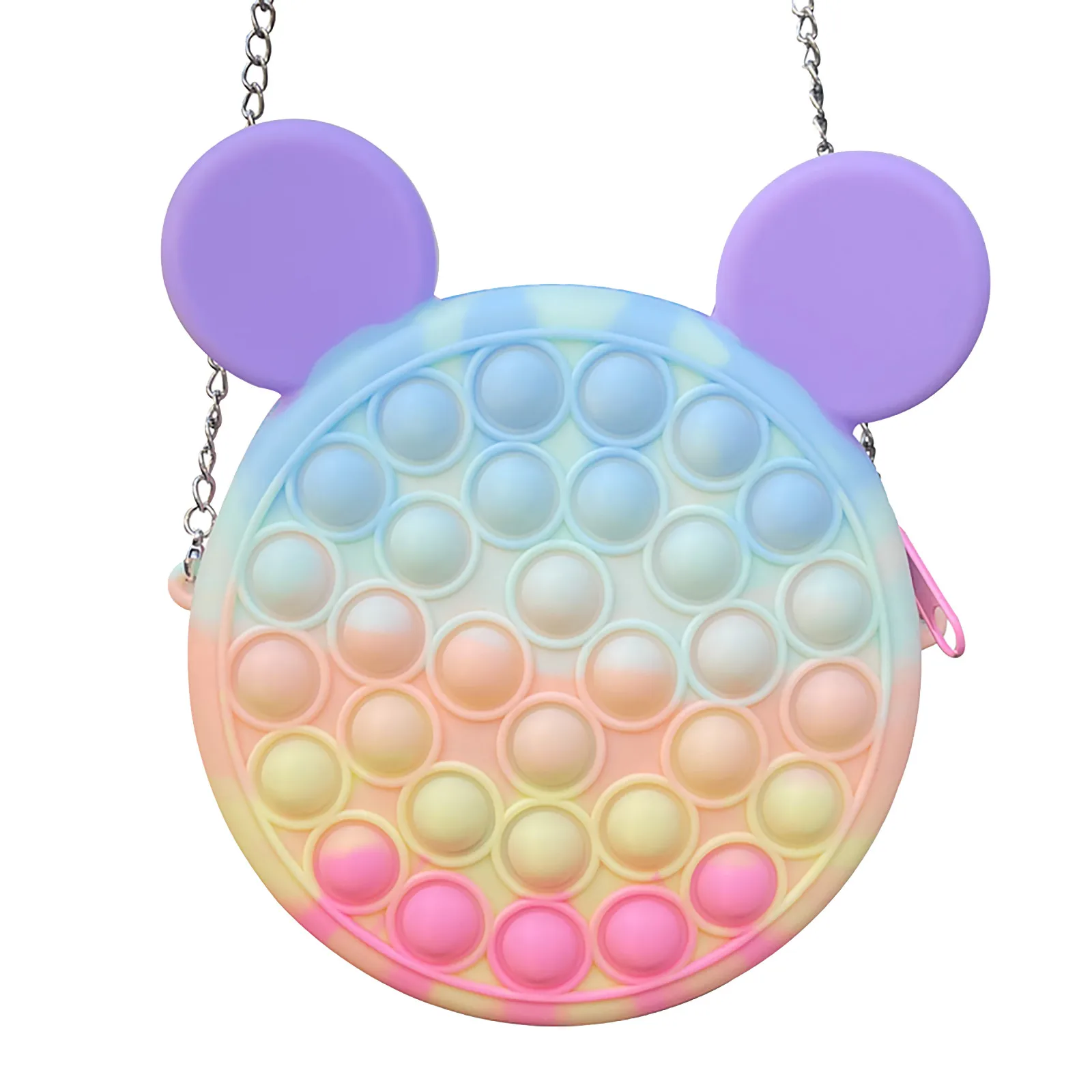 

Push Fidget Toy Pendant Bag ,Bubble Fidget Toy Stress Relief Toys For Adult Kids New Fidget Toys For Children Push Bubble