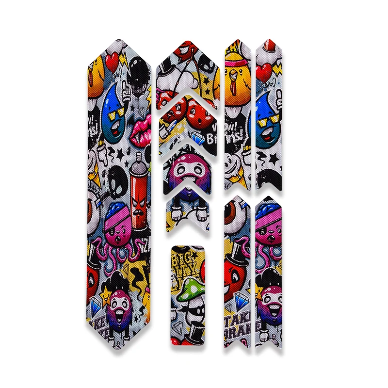 Наклейка на раму горного велосипеда устойчивая к царапинам противоскользящая