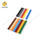 10 шт. 3460 пластина 1x8 строительные блоки детали MOC DIY Развивающие строительные игрушки кирпич