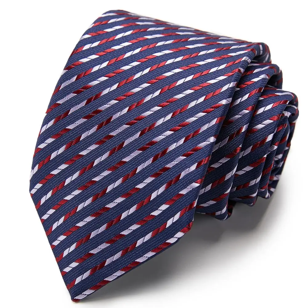 Классический мужской деловой Свадебный галстук 7 5 см модный в полоску горошек