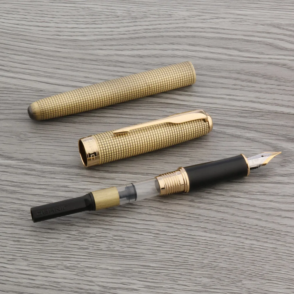 Ручка перьевая JINHAO 75 каллиграфия с узором под золото офисные и школьные