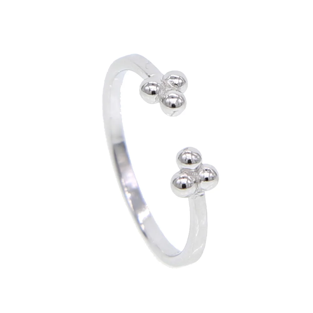 ГАРАНТИРУЕТ 925 пробы серебро простой дизайн ювелирных изделий три крошечные