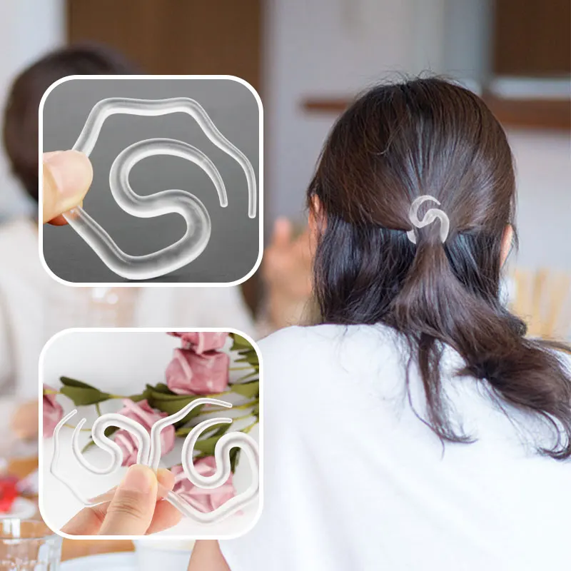 

2Pcs New Hair Accessories Women Spiral Spin Screw Bobby Pin Transparent Hair Clip Ladies Twist Barrette White Dropshipping 2side
